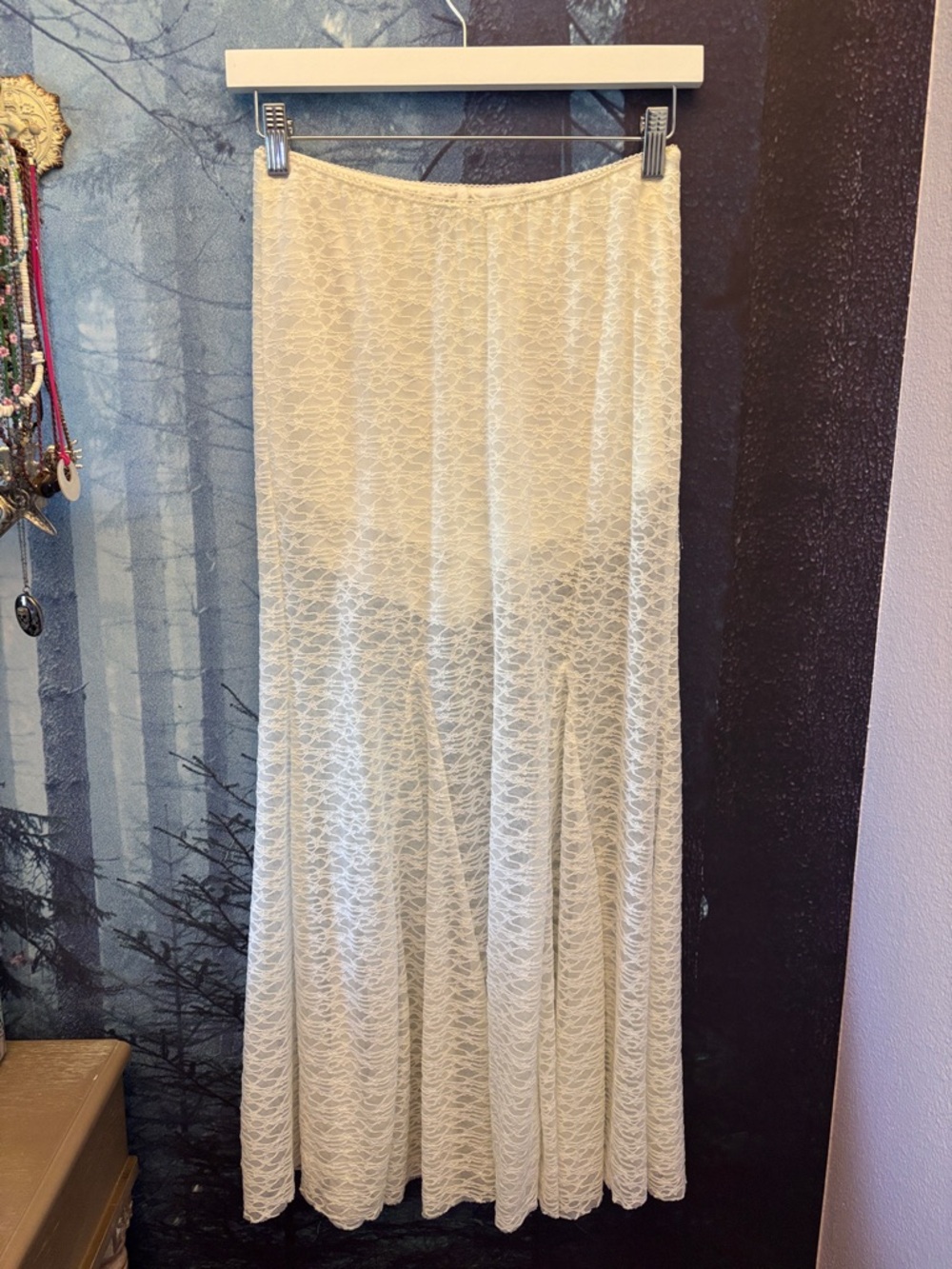 Wild Fable white lace maxi skirt